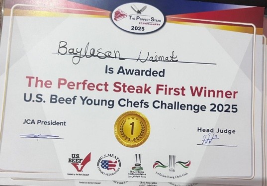 Baylasan Naimat — The Perfect Steak First Winner, U.S. Beef Young Chefs Challenge 2025